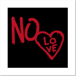 No love drippy hoodies design drip red color dripping Posters and Art